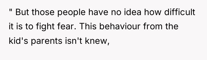" But those people have no idea how difficult it...
