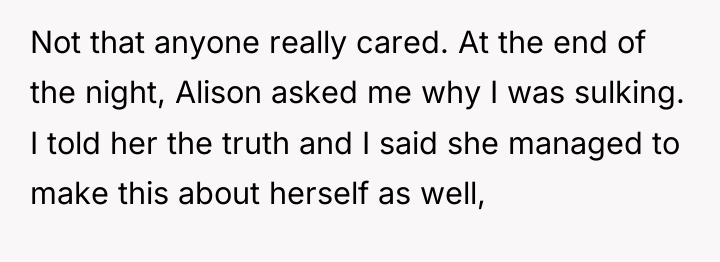 Not that anyone really cared. At the end of the...