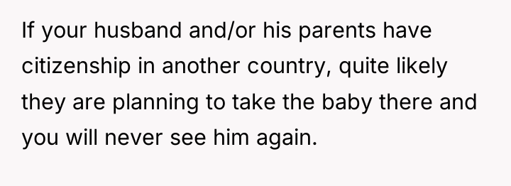 If your husband and/or his parents have citizenship in another...