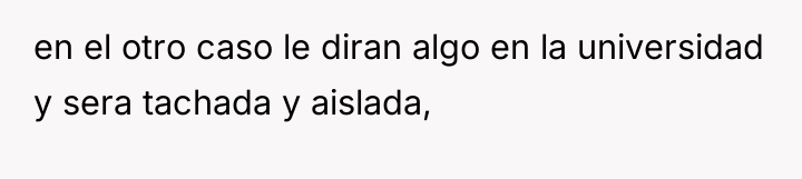 en el otro caso le diran algo en la universidad...