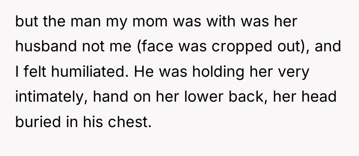 but the man my mom was with was her husband...
