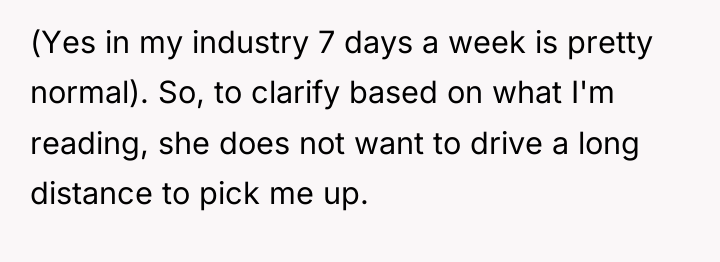 (Yes in my industry 7 days a week is pretty...