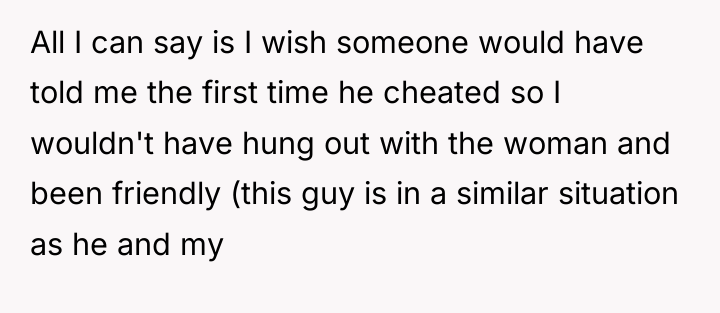 All I can say is I wish someone would have...