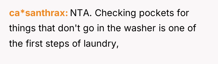 ca*santhrax NTA. Checking pockets for things that don't go in...