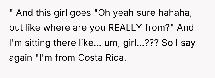 " And this girl goes "Oh yeah sure hahaha, but...
