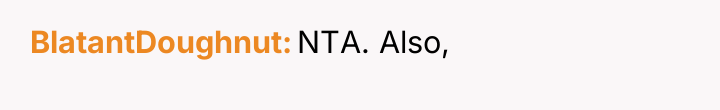 BlatantDoughnut NTA. Also,