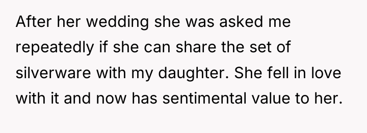 After her wedding she was asked me repeatedly if she...