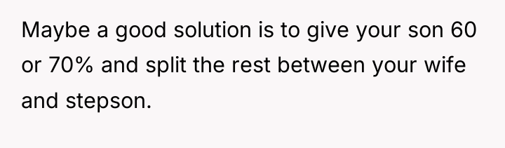 Maybe a good solution is to give your son 60...