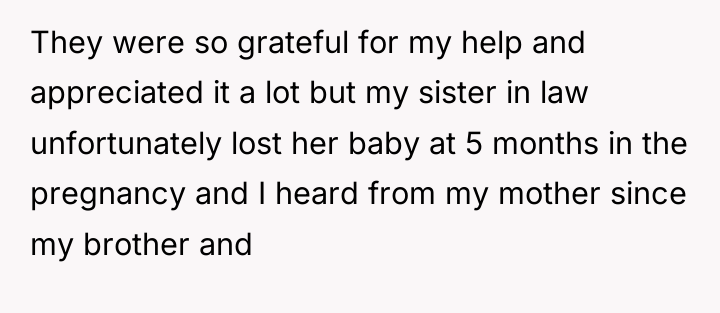 They were so grateful for my help and appreciated it...