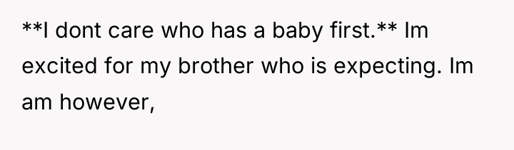 **I dont care who has a baby first.** Im excited...