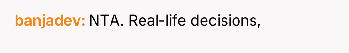 banjadev NTA. Real-life decisions,