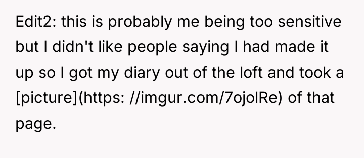 Edit2: this is probably me being too sensitive but I...