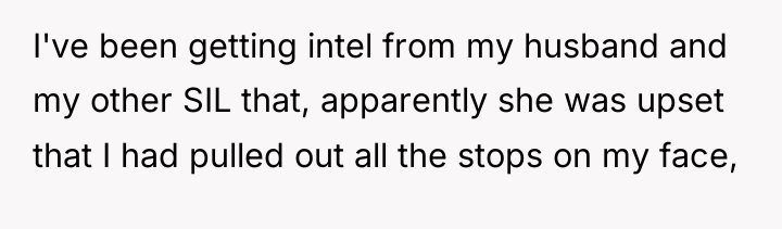 I've been getting intel from my husband and my other...