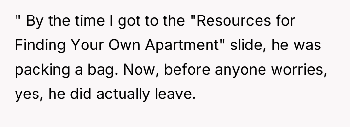 " By the time I got to the "Resources for...