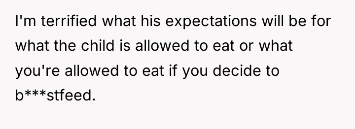 I'm terrified what his expectations will be for what the...
