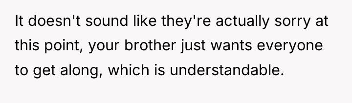 It doesn't sound like they're actually sorry at this point,...