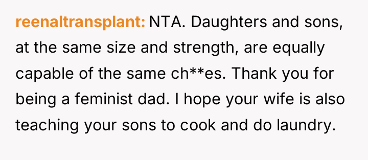 reenaltransplant NTA. Daughters and sons, at the same size and...
