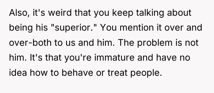 Also, it's weird that you keep talking about being his...