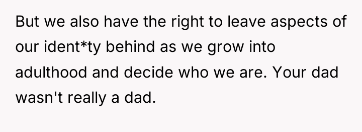 But we also have the right to leave aspects of...