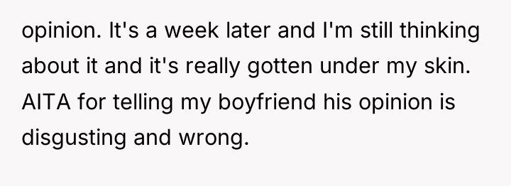 opinion. It's a week later and I'm still thinking about...