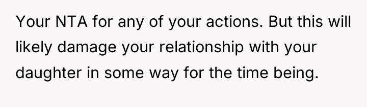 Your NTA for any of your actions. But this will...