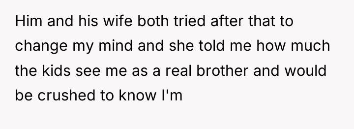 Him and his wife both tried after that to change...