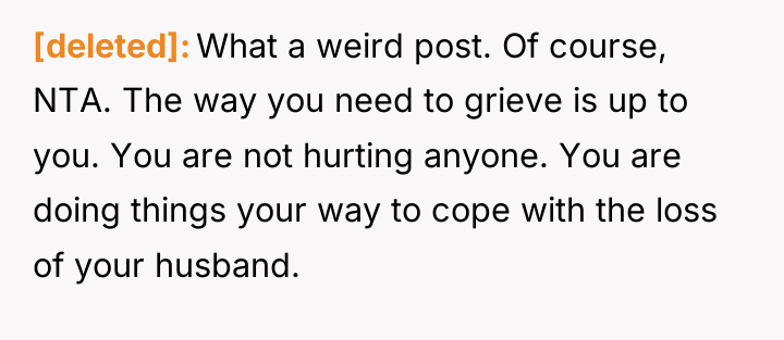 [deleted] What a weird post. Of course, NTA. The way...