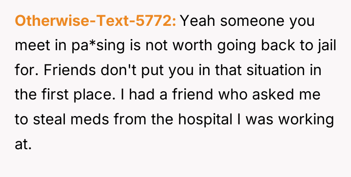 Otherwise-Text-5772 Yeah someone you meet in pa*sing is not worth...