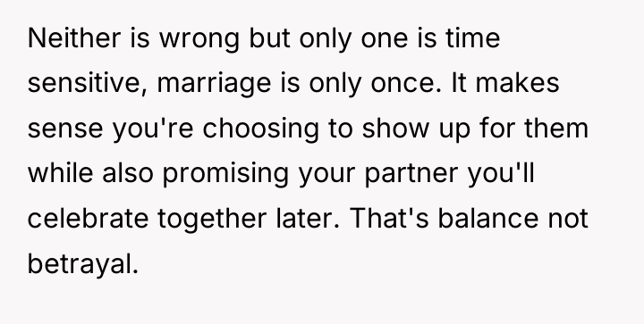 Neither is wrong but only one is time sensitive, marriage...