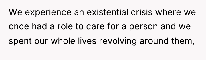 We experience an existential crisis where we once had a...