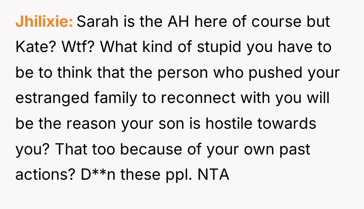 Jhilixie Sarah is the AH here of course but Kate?...
