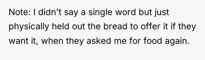 Note: I didn't say a single word but just physically...