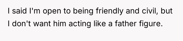I said I'm open to being friendly and civil, but...