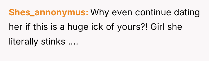 Shes_annonymus Why even continue dating her if this is a...