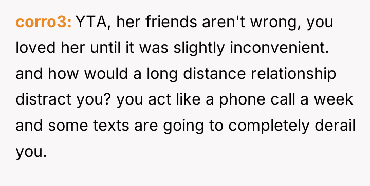 corro3 YTA, her friends aren't wrong, you loved her until...