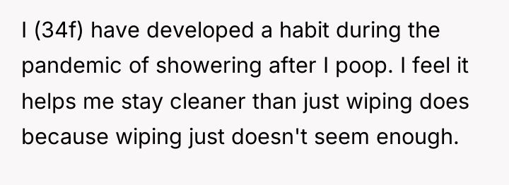 I (34f) have developed a habit during the pandemic of...