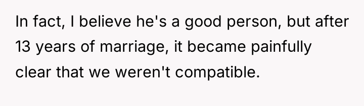 In fact, I believe he's a good person, but after...