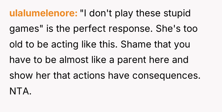 ulalumelenore "I don't play these stupid games" is the perfect...