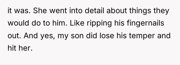it was. She went into detail about things they would...