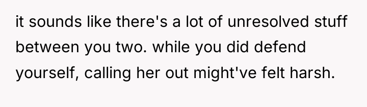 it sounds like there's a lot of unresolved stuff between...