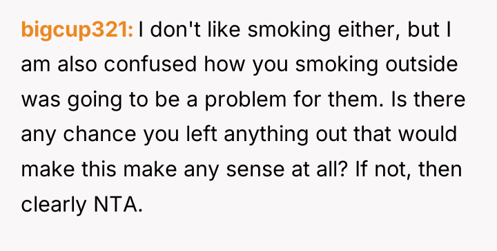 bigcup321 I don't like smoking either, but I am also...