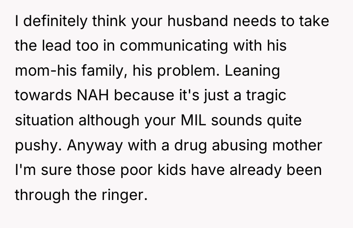 I definitely think your husband needs to take the lead...