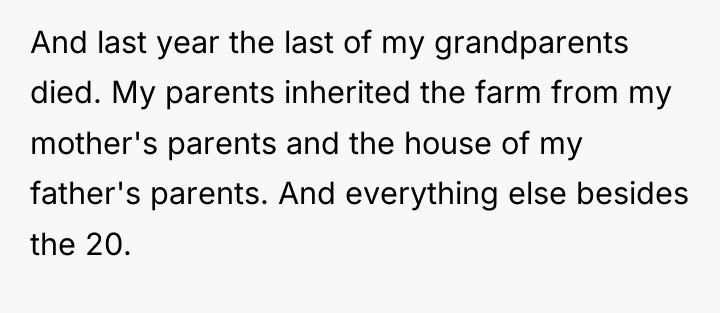 And last year the last of my grandparents died. My...