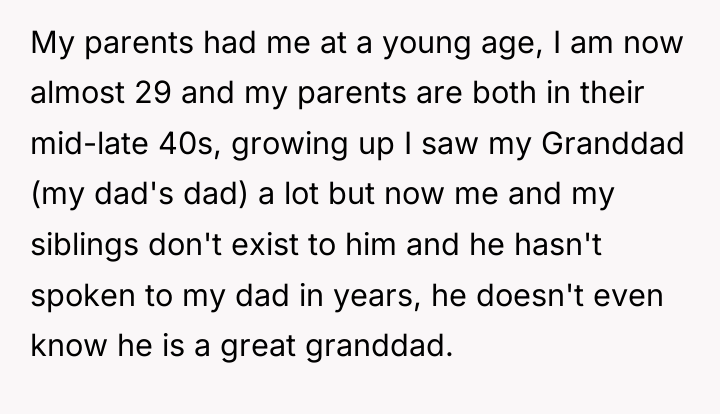 My parents had me at a young age, I am...