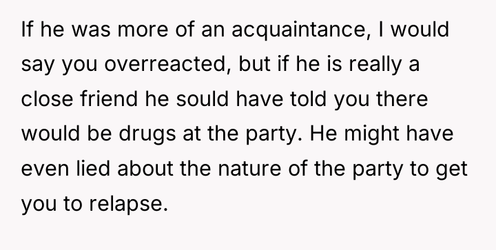 If he was more of an acquaintance, I would say...