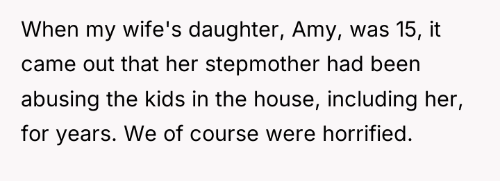When my wife's daughter, Amy, was 15, it came out...