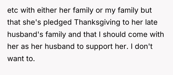 etc with either her family or my family but that...