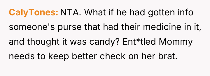 CalyTones NTA. What if he had gotten info someone's purse...