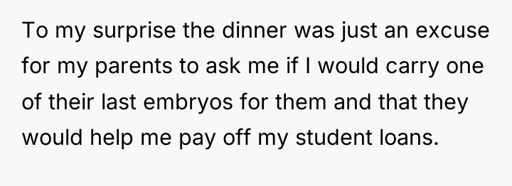 To my surprise the dinner was just an excuse for...