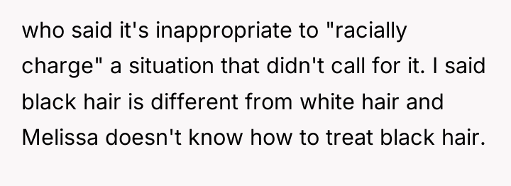 who said it's inappropriate to "racially charge" a situation that...